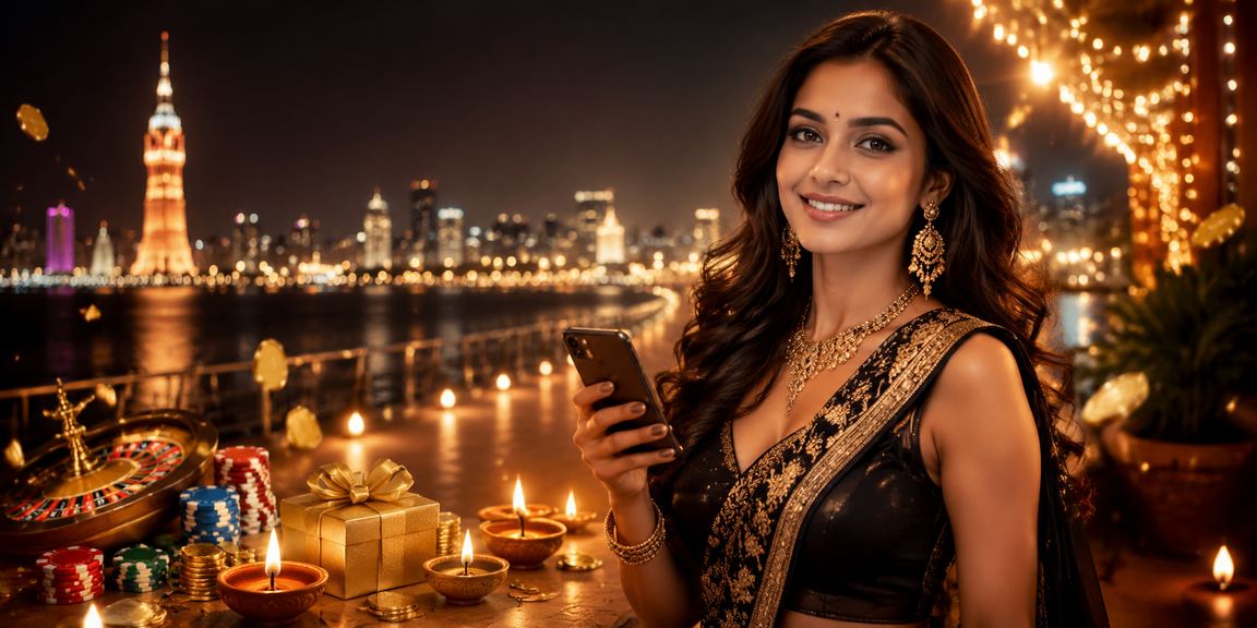 Ahmedabad riverfront during Diwali with cashback bonus