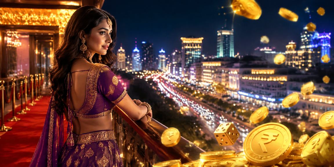 Bangalore MG road street evening with rummy and dice gameplay