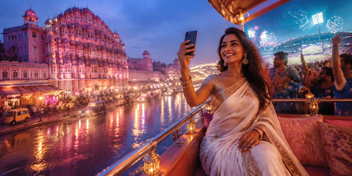 Jaipur Hawa Mahal with gaming and deposit bonus theme